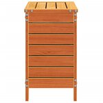 vidaXL Repose-pied de jardin cire marron 62x31 5x52 cm bois pin massif