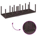 vidaXL Ensemble de salle à manger pour jardin 11 Pièces Marron et Crème