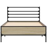vidaXL Cadre de lit Chêne Sonoma 80 x 200 cm Bois d'ingénierie