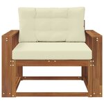 vidaXL Sofa de milieu extérieur Naturel