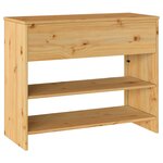 vidaXL Table console avec tiroir Drammen Chêne 89.5 x 37 x 73 cm