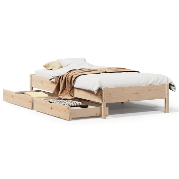 vidaXL Cadre de lit sans matelas 100x200 cm bois massif de pin
