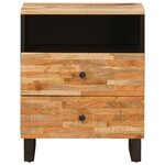 vidaXL Armoire de lit Marron 50 x 33 x 62 cm Bois de mangue massif