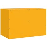 vidaXL Meuble TV jaune moutarde 67x39x44 cm acier
