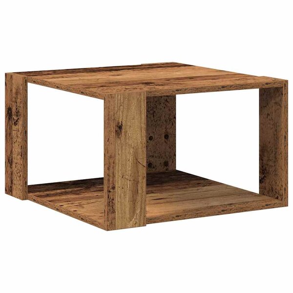 vidaXL Table basse Bois Ancien 51 5 x 51 5 x 30 cm Bois d'ingénierie
