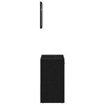 vidaXL Armoire de salle de bain avec miroir chêne noir