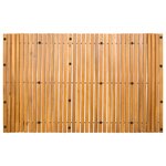 vidaXL Tapis de bain Marron 100 x 60 cm Bois d'Acacia Massif