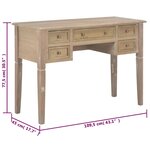 vidaXL Bureau Marron 109 5 x 45 x 77 5 cm Bois