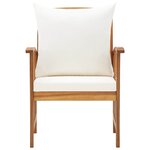 vidaXL Chaises de jardin avec coussins lot de 2 Bois d'acacia massif