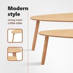 vidaXL Ensemble de tables basses 2 Pièces Bois de pin massif Marron