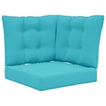 vidaXL Coussin de canapé d'extérieur Polyester Turquoise