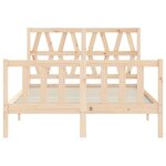 vidaXL Cadre de lit sans matelas bois de pin massif