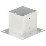 vidaXL Ancres de poteau 4 Pièces Métal galvanisé 141 mm