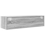 vidaXL Meuble TV Sonoma gris 100 x 31 x 25.5 cm Bois d'ingénierie
