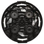 vidaXL Chariots à plantes avec roues 2 Pièces Diamètre 40 cm Noir 275 kg