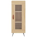 vidaXL Buffet haut Chêne sonoma 34 5x34x180 cm Bois d'ingénierie