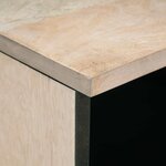 vidaXL Meuble TV Blanc 70 x 33 x 46 cm bois de manguier massif