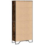 vidaXL Bibliothèque chêne fumé 80x31x169 cm bois d'ingénierie