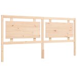 vidaXL Cadre de lit avec tête de lit 200x200 cm bois massif