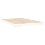 vidaXL Cadre de lit sans matelas blanc 120x200 cm bois de pin massif