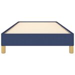 vidaXL Cadre de lit Bleu 100 x 200 cm Tissu