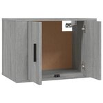 vidaXL Meubles TV muraux 3 Pièces sonoma gris 57x34 5x40 cm