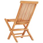 vidaXL Ensemble de bistro pliable 3 Pièces Bois de teck solide