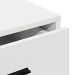 Buffet vidaXL Blanc 40x41x75 cm en bois d'ingénierie