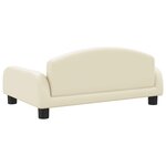 vidaXL Canapé pour enfants crème 70x45x30 cm similicuir
