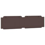 vidaXL Coussin de tête de lit Zadar marron 200 cm similicuir