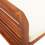 vidaXL Banc de jardin 3 places avec coussin 150cm Bois d'acacia massif