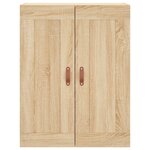 vidaXL Buffet haut Chêne sonoma 69 5x34x180 cm Bois d'ingénierie