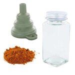 Flacon à épices poudreur + entonnoir + chili con carne 40 g