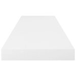 vidaXL Étagère murale flottante Blanc brillant 80x23 5x3 8 cm MDF