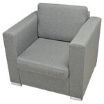 vidaXL Fauteuil gris foncé tissu