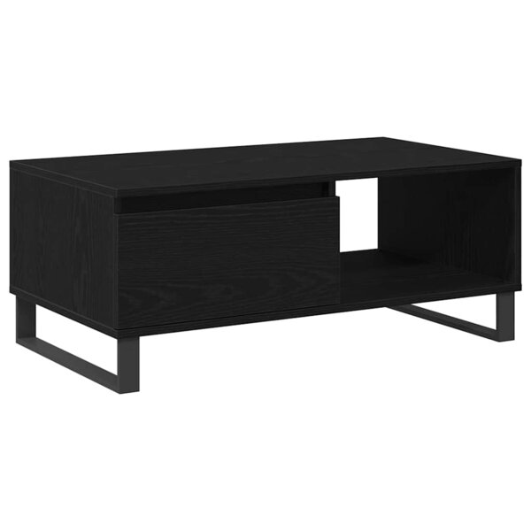 Table basse vidaXL Bois noir 90x50x36 5 cm Bois d'ingénierie
