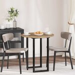 vidaXL Plateau de table chêne artisanal 70 x 70 x 1.5 cm