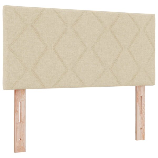 vidaXL Tête de lit LED Crème 100 cm tissu