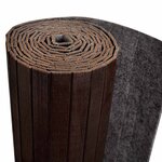 vidaXL Cloison de séparation Bambou Marron foncé 250 x 165 cm