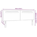 vidaXL Tête de lit Montage mural avec tête de lit Blanc 180 cm PVC
