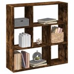 vidaXL Étagère séparatrice de pièce chêne fumé 102x29x103 5 cm