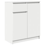 vidaXL Buffet avec tiroir blanc 71x35x84 cm bois d'ingénierie