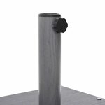 vidaXL Base de parasol extérieur Aspect bois gris foncé