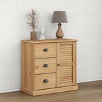 vidaXL Buffet avec tiroirs VIGO 78x40x75 cm bois massif de pin