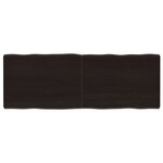 vidaXL Dessus de table bois massif traité bordure assortie