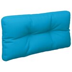 vidaXL Coussins de palette lot de 2 bleu tissu