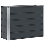 vidaXL Jardinière Anthracite 100 x 40 x 75 cm Acier