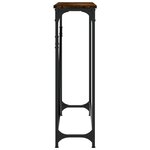 vidaXL Table console chêne fumé 102x22 5x75 cm bois d'ingénierie