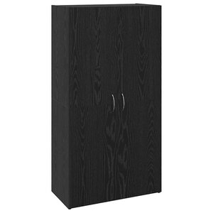 vidaXL Cabinet de Bureau Chêne noir 60 x 32 x 115 cm Bois d'ingénierie