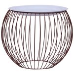 vidaXL Table basse Doré Ø 41 cm